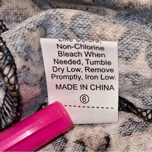 🍭 SHEIN Sexy Cropped Top Animal Print Draped Bodice Gold Chain Straps Size Large - Picture 13 of 16